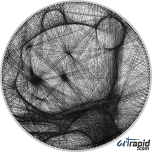 Circular string Winnie the Pooh